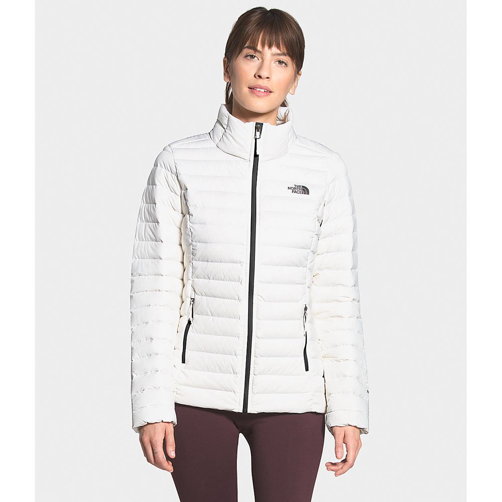 The North Face Winter Jacket Womens Australia - The North Face Stretch White Packable/Stowable (ZXM-